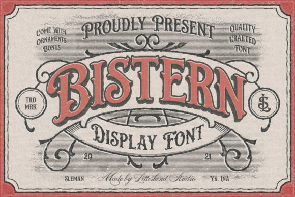 Bistern Font: A Victorian-Style Display Typeface for Editorial Elegance