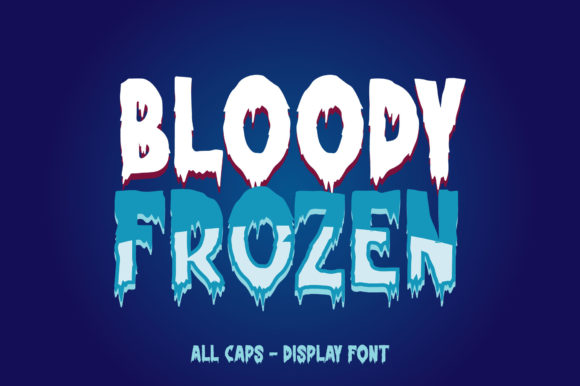 Bloody Frozen Font: A Bold Display Typeface for Editorial Design