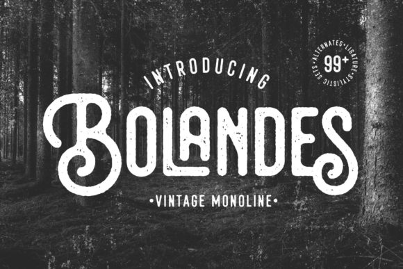 Bolandes Font for Creative Makers