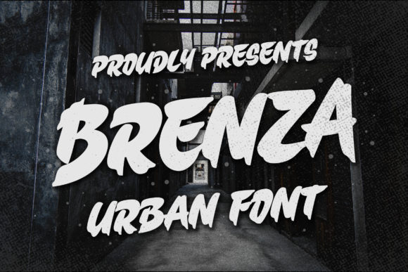 Brenza Font Review: A Street Art-Inspired Display Typeface for Bold Branding