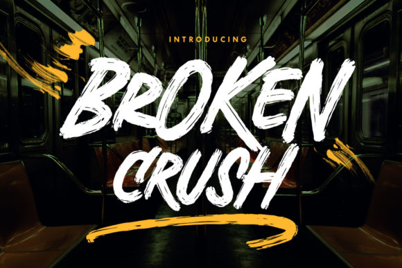 Broken Crush Font for Bold Digital Campaigns