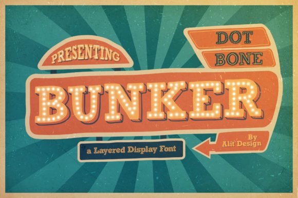 Bunker Font: A Bold Display Typeface for Brand Impact