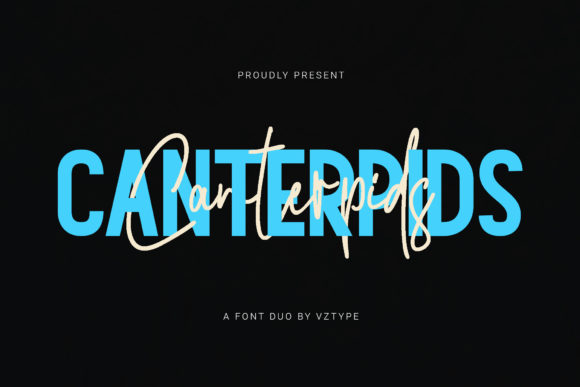 Canterpids Font Duo for Display Typography and Branded Campaigns