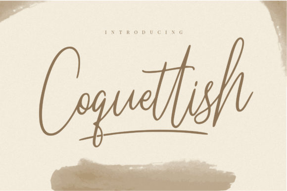 Coquettish: A Handwritten Font for Elegant Typography