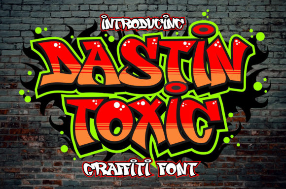 Dastin Toxic Display Font for Digital Branding and Web Design
