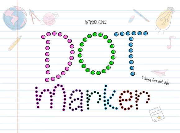 Dot Marker Font for Business Branding