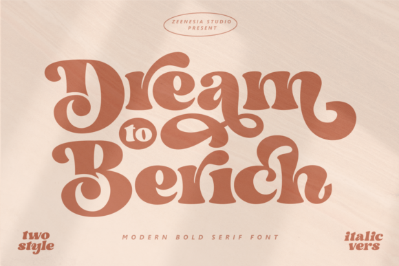 Dream to Berich Font for Stronger Campaign Headlines
