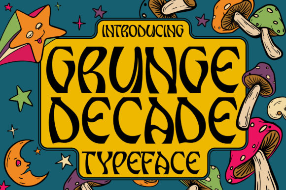 Grunge Decade Font for Bold Display Typography in Campaigns