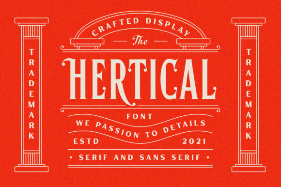 Hertical Font for Creative Designs and Stylish Projects