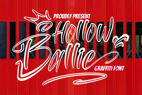 Hollow Ballie Font for Creative Projects
