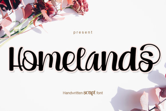 Homelands Font: A Sweet and Romantic Typeface for Creative Makers