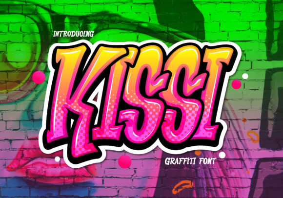 Kissi Display Font: A Street Art Typeface for Crafters and Sellers