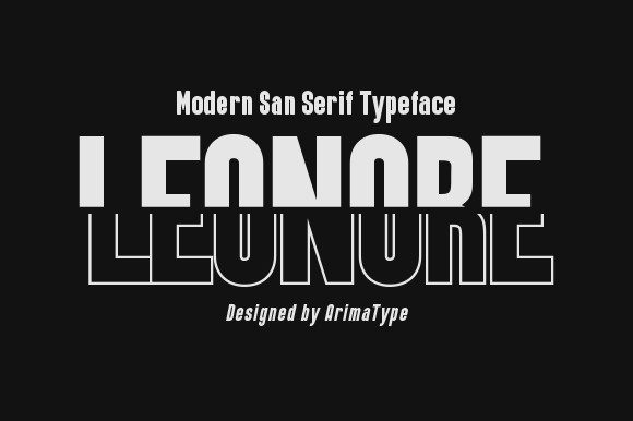 Leonore: A Bold Display Font for Creative Campaigns