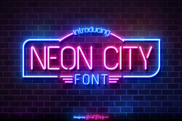 Neon City Font for Web Design