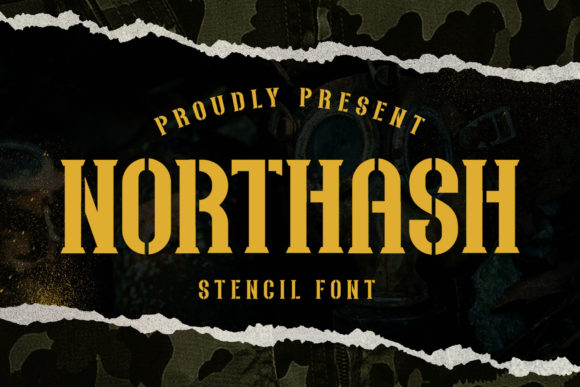 Northas: A Vintage Stencil Font for Bold Branding