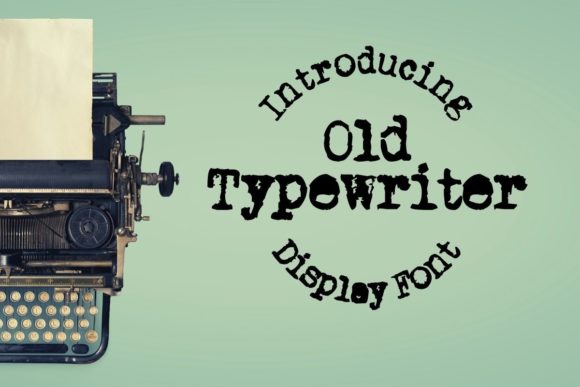 Old Typewriter Font for Unique Web Design Projects