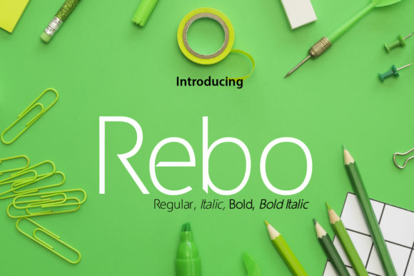 Rebo Font: Modern Sans Serif for Editorial Design