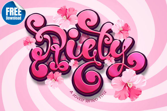 Riety Font Review: A Retro Typeface for Creative Branding and Holiday Designs