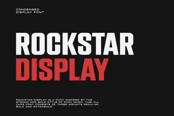 Rockstar Font for Bold and Futuristic Design Projects
