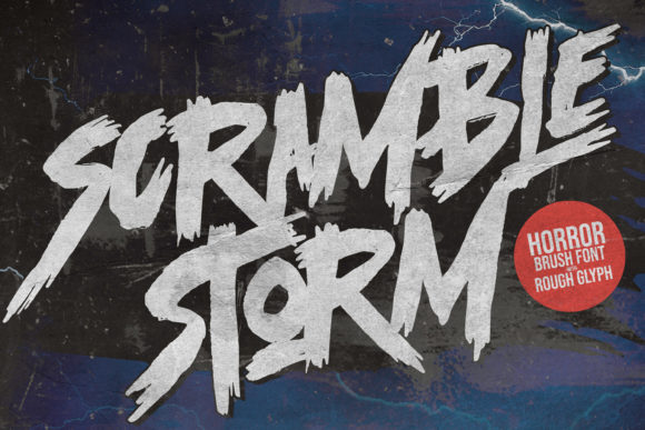 Scramble Storm: A Bold Font for Creative Expression