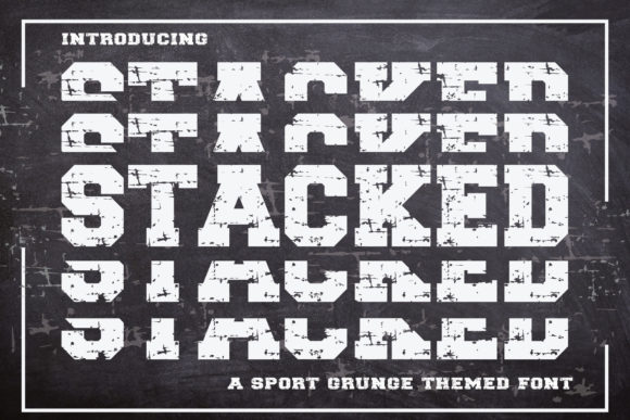 Stacked Font for Bold Design