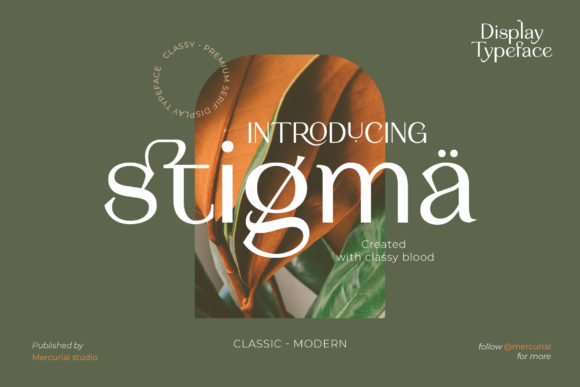 Stigma Font: A Display Typeface for Makers and Sellers