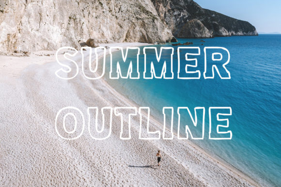 Summer Outline Font for Bold Campaigns