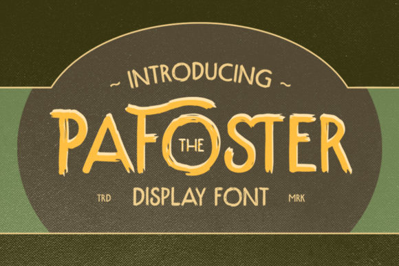 The Pafoster Font: A Vintage Display Typeface That Captures Attention